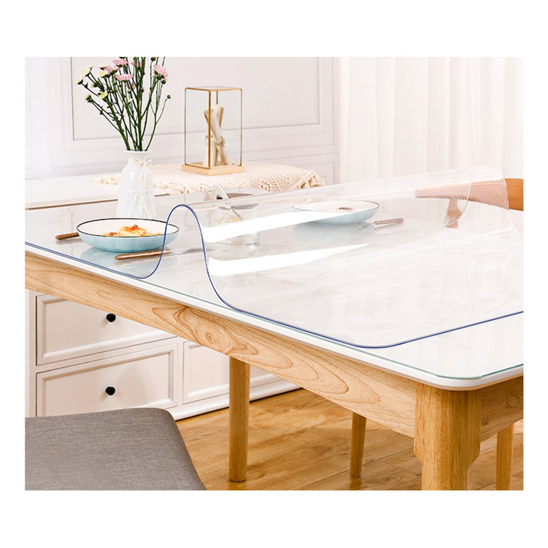 Mantel De Pvc Transparente Cubierta Impermeable De Mesa