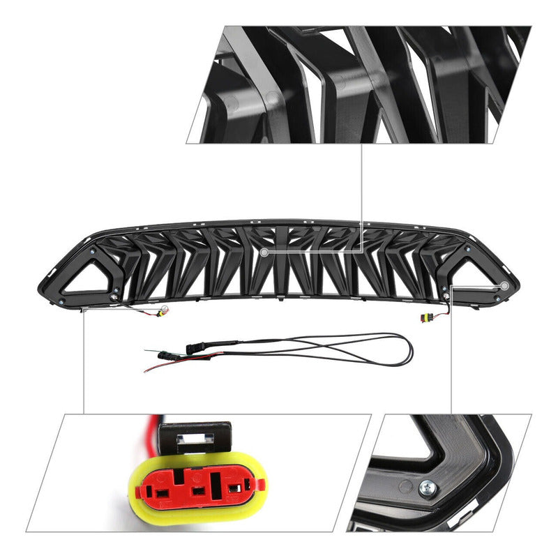 Parrilla 3d Led Drl Mustang 2018-2022
