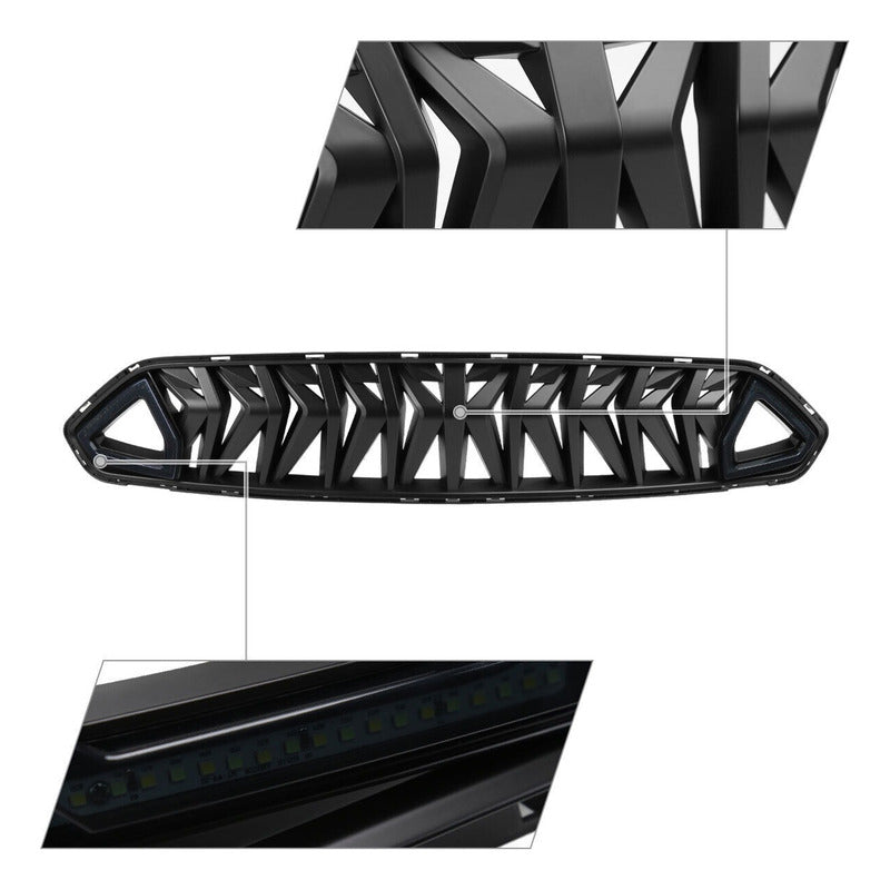 Parrilla 3d Led Drl Mustang 2018-2022