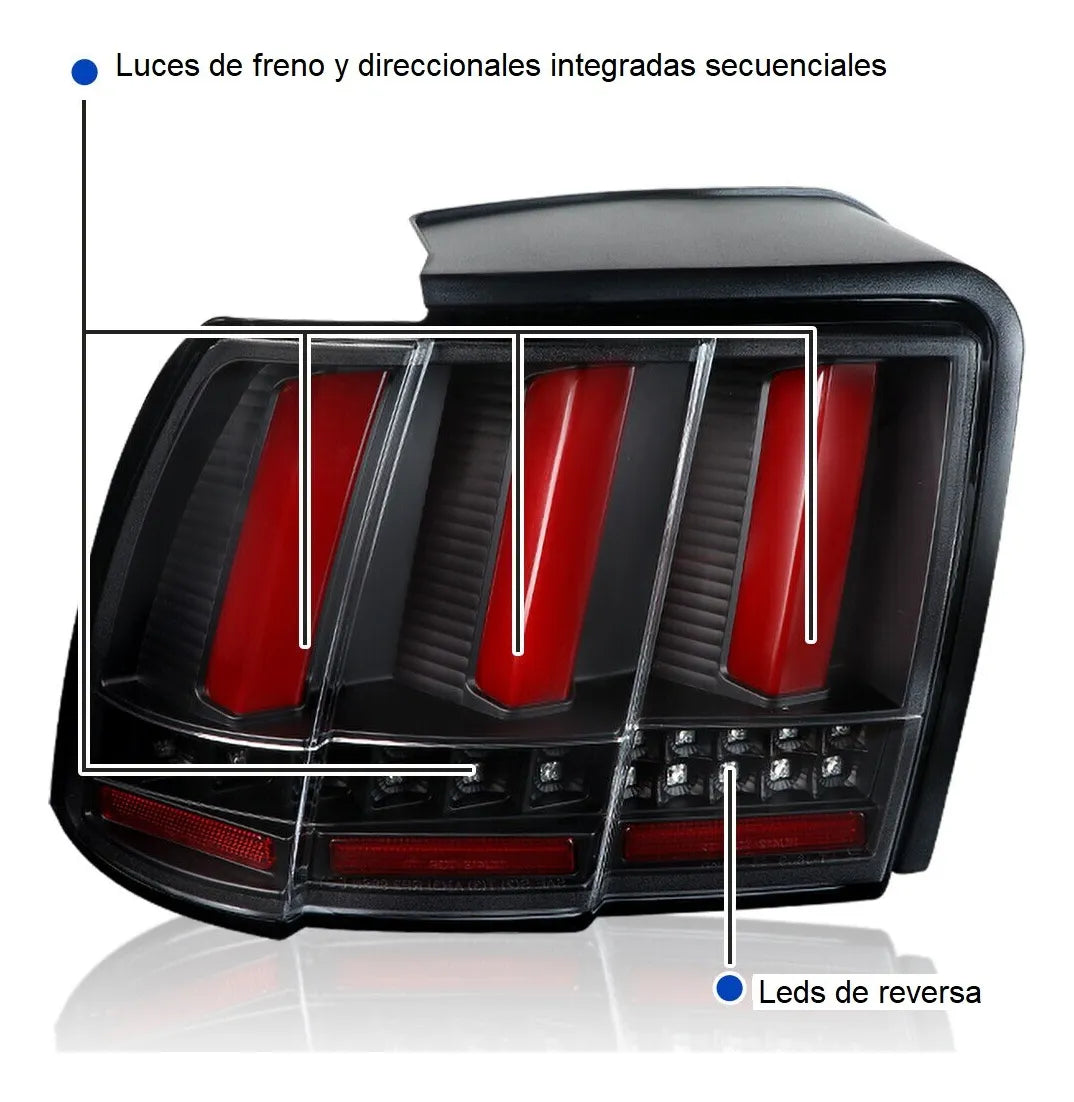 Calaveras Secuenciales Led Mustang 1999 2000 2001 2002 2003 2004