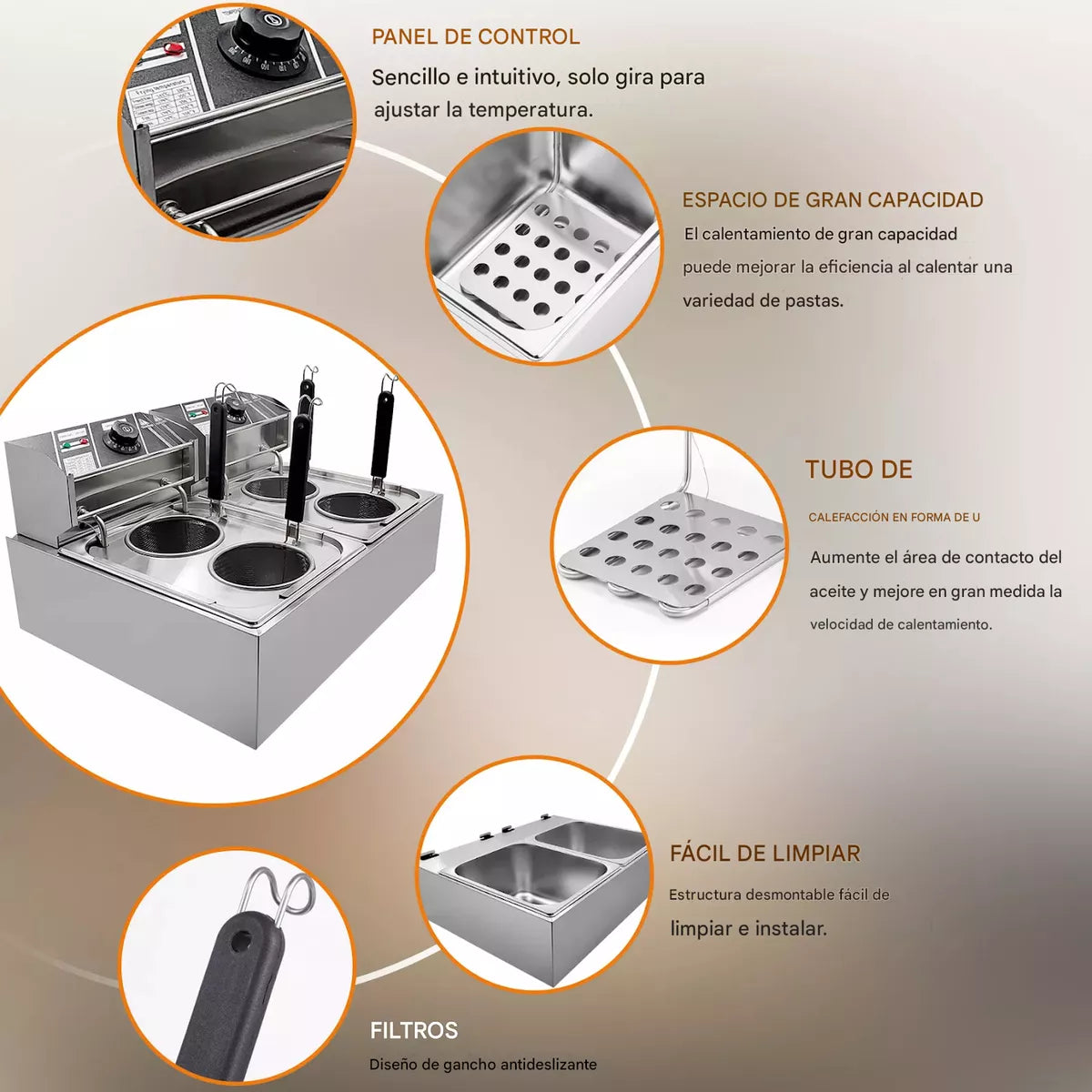 Cocedora De Pastas Ramen Eléctrica 1500w