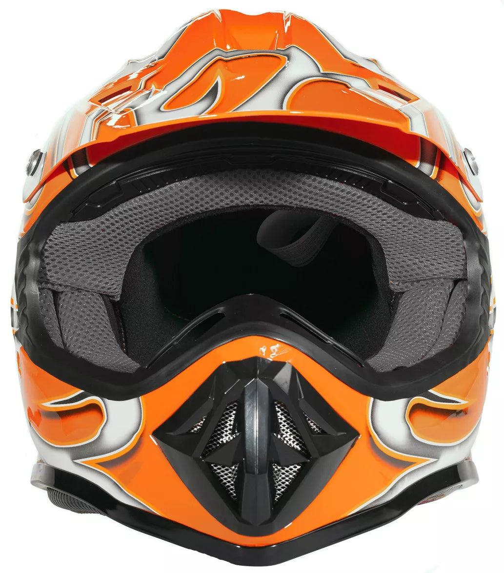 Casco Motocross Con Goggles Juvenil Atv Utv Mx Goggles