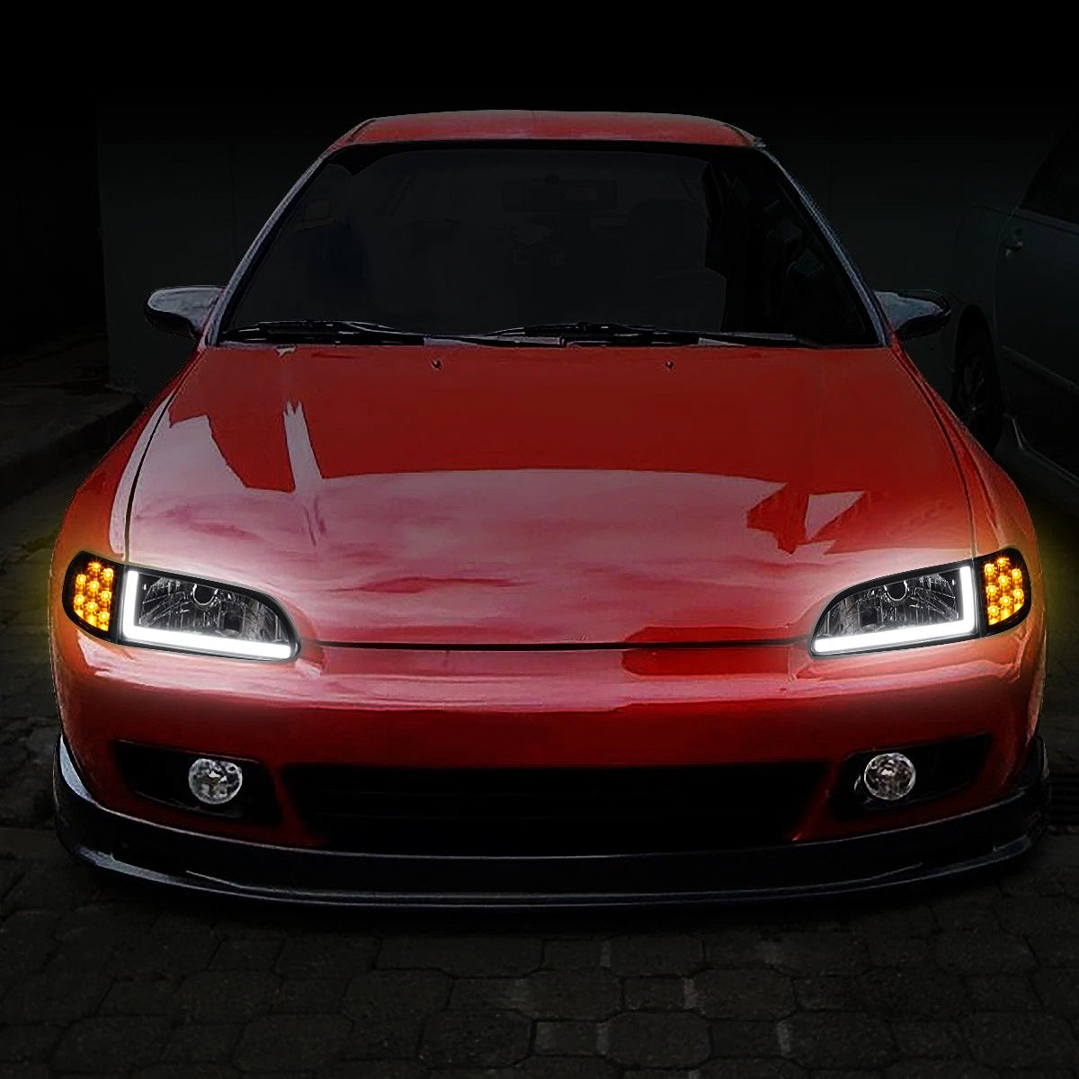 Faros Led Drl Honda Civic 1992 1993 1994 1995 Par Ambos Lados