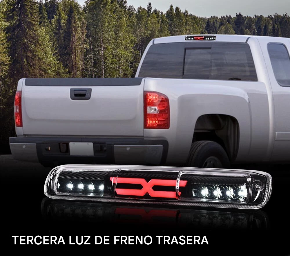 Tercera Luz Stop Led 3rd Silverado Sierra 1500 2500 99 A 07