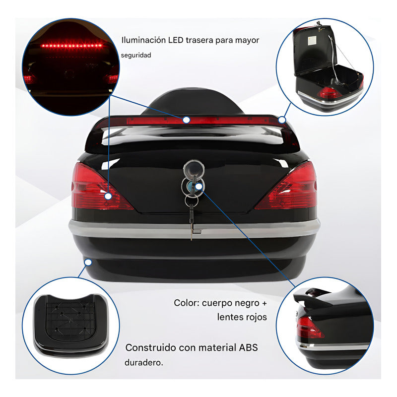 Caja Trasera Maletero Cajuela Universal Para Motocicletas