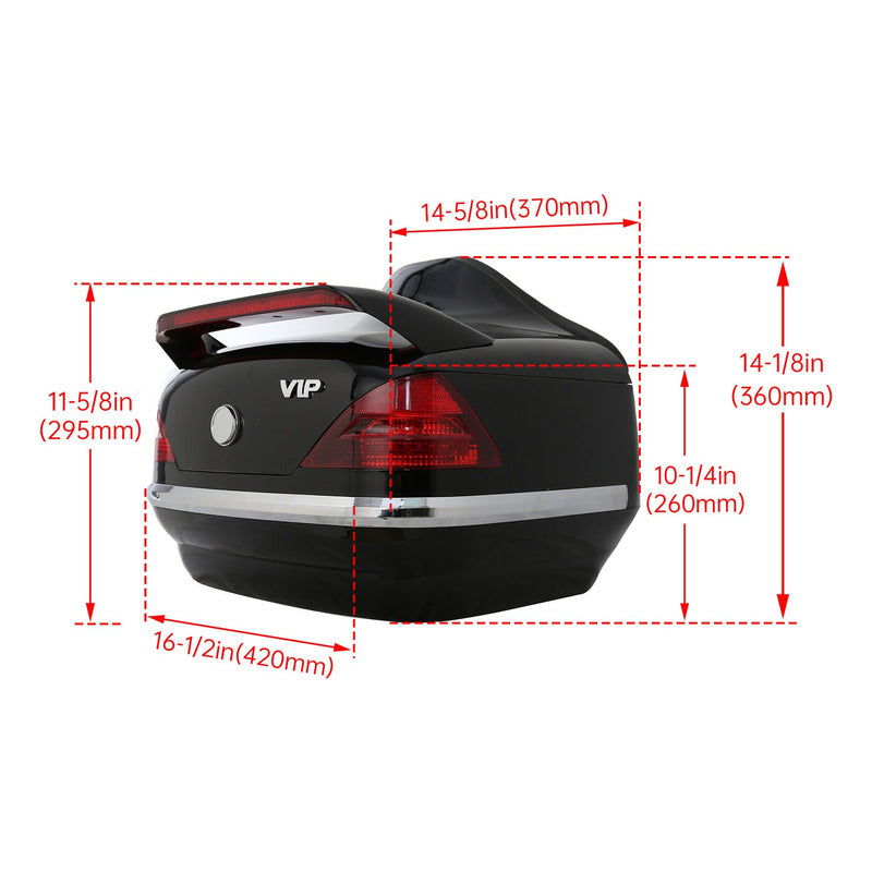 Caja Trasera Maletero Cajuela Universal Para Motocicletas