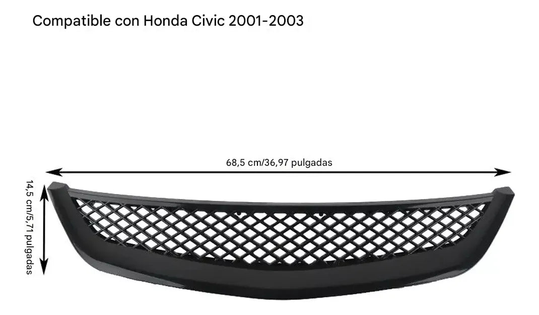 Rejilla Parrilla Central Honda Civic 2001 2002 2003