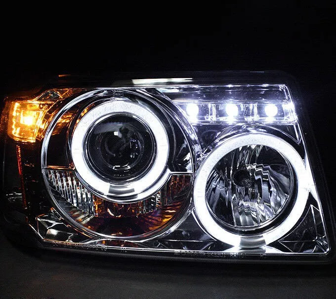 Faros Ford Ranger Ojo De Angel Led 2001 2002 2003 Hasta 2011