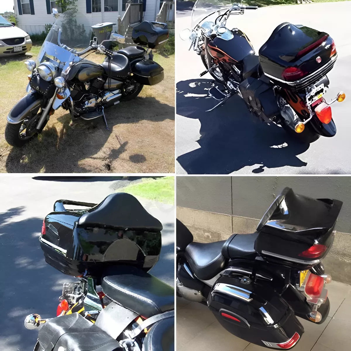 Caja Trasera Maletero Cajuela Universal Para Motocicletas harley italika honda yamaha