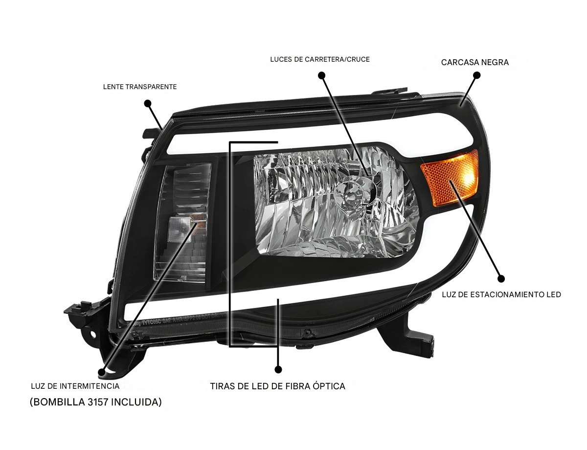 Faros Led Drl Tacoma 2005 2006 2007 2008 2009 2010 2011